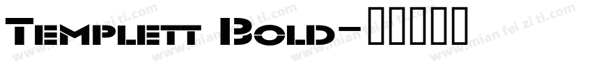 Templett Bold字体转换